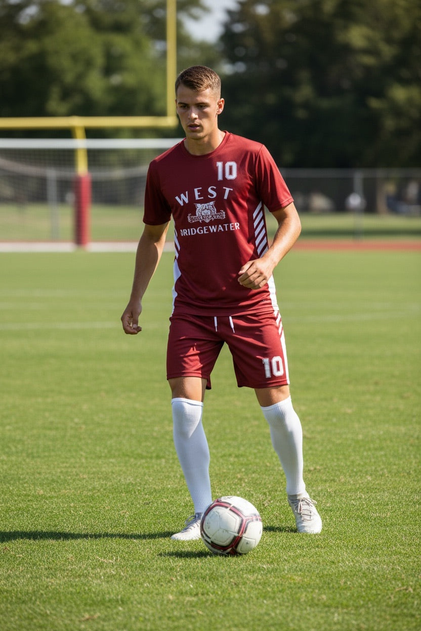 Custom West Bridgewater Soccer Kit — Adult Maroon