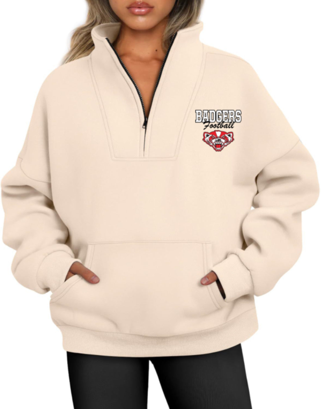 Bridgewater Badgers Half Zipper Sweatshirt