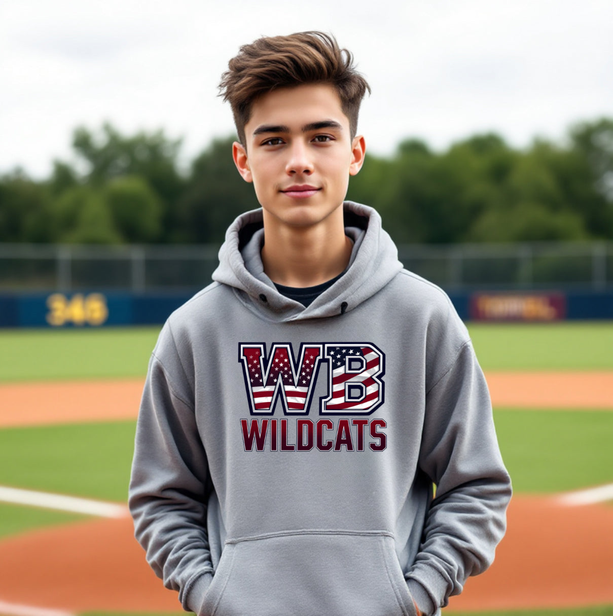 WB Wildcats - American Flag Logo