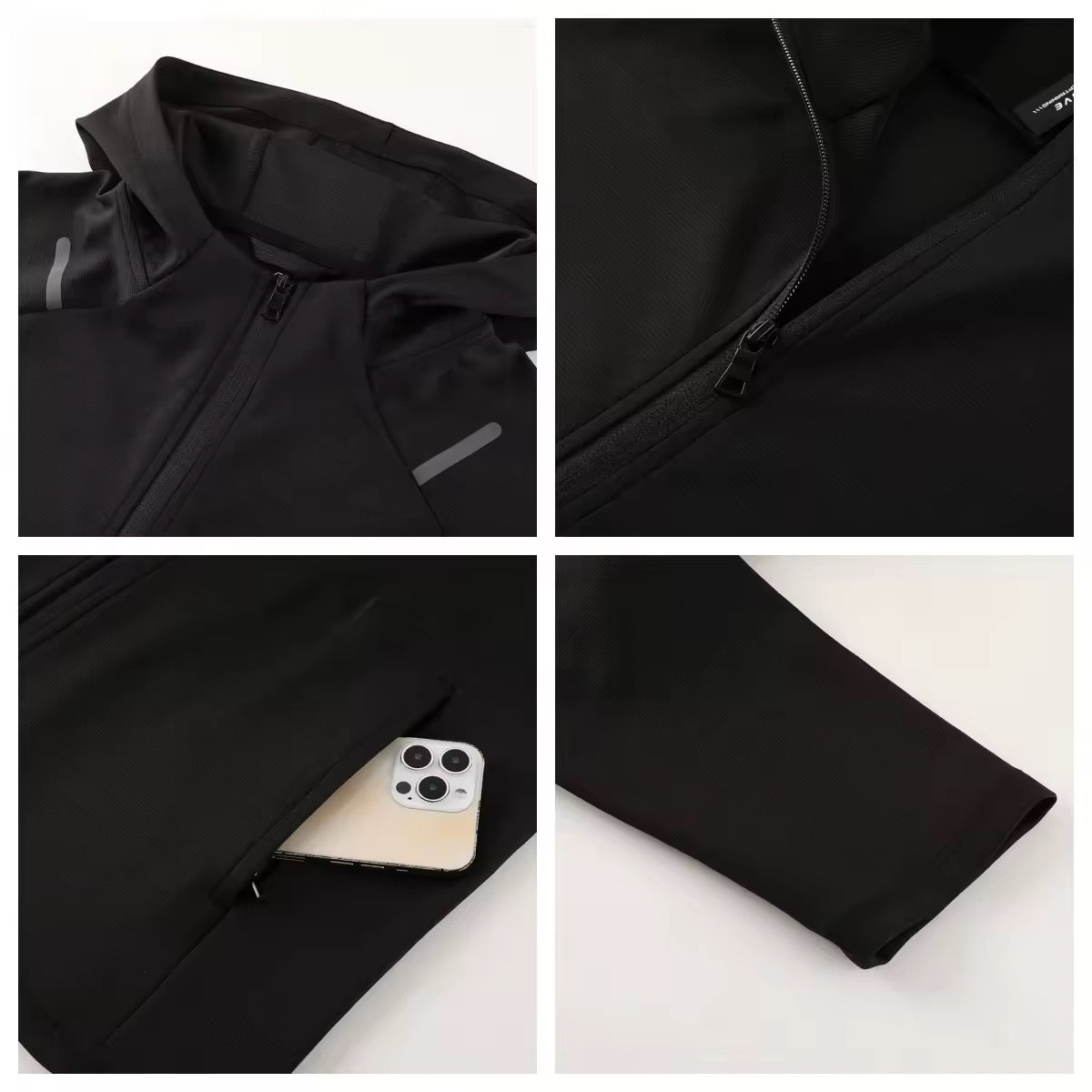 Preorder - NEF Black Zip-Up