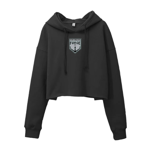 Preorder - NEF Black Crop Top Hoodie