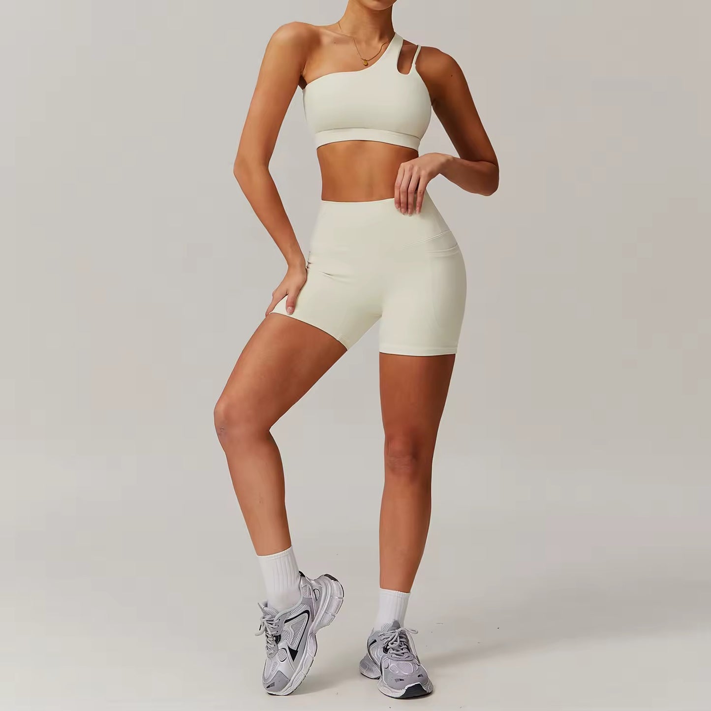 Leggings + Shorts + Sports Bra