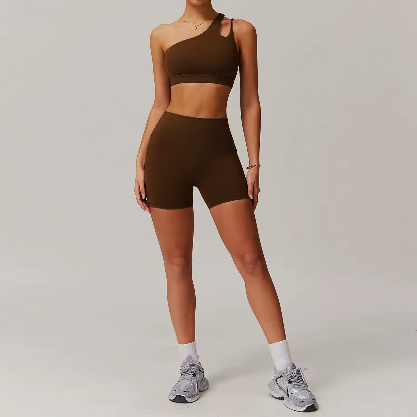 Leggings + Shorts + Sports Bra