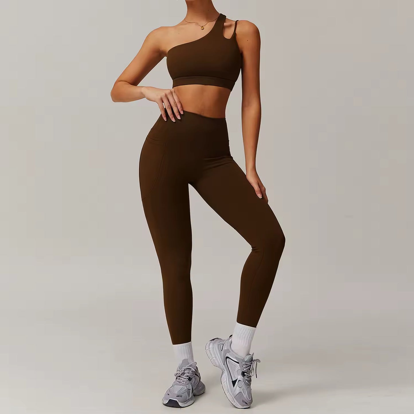 Leggings + Shorts + Sports Bra
