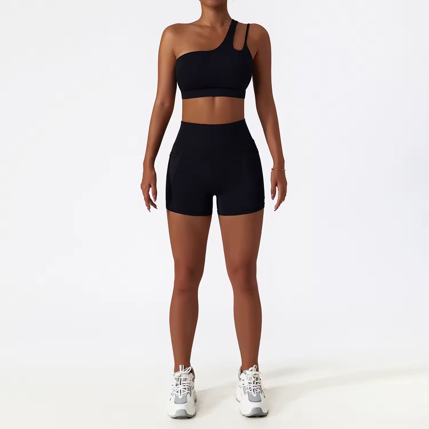 Leggings + Shorts + Sports Bra