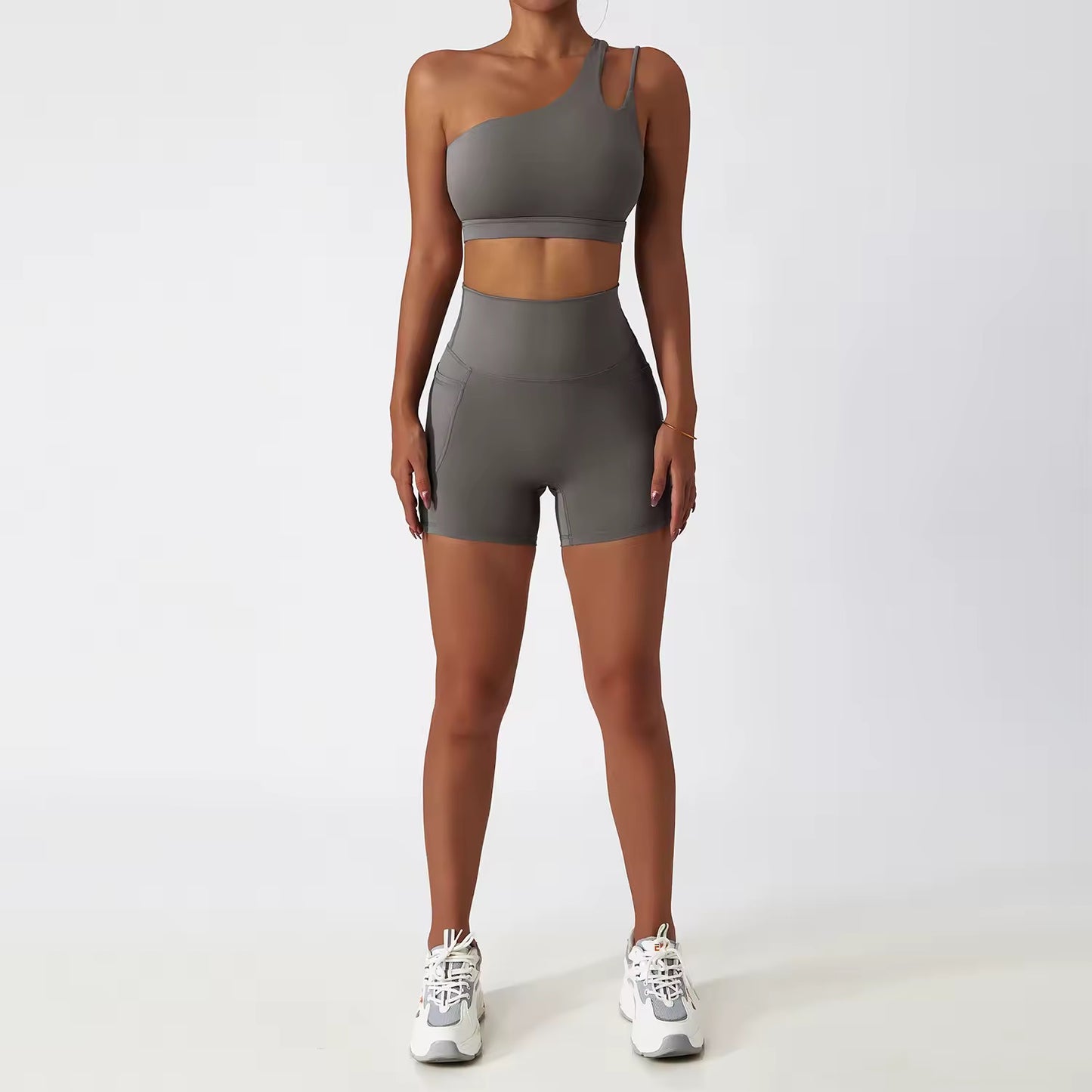 Leggings + Shorts + Sports Bra