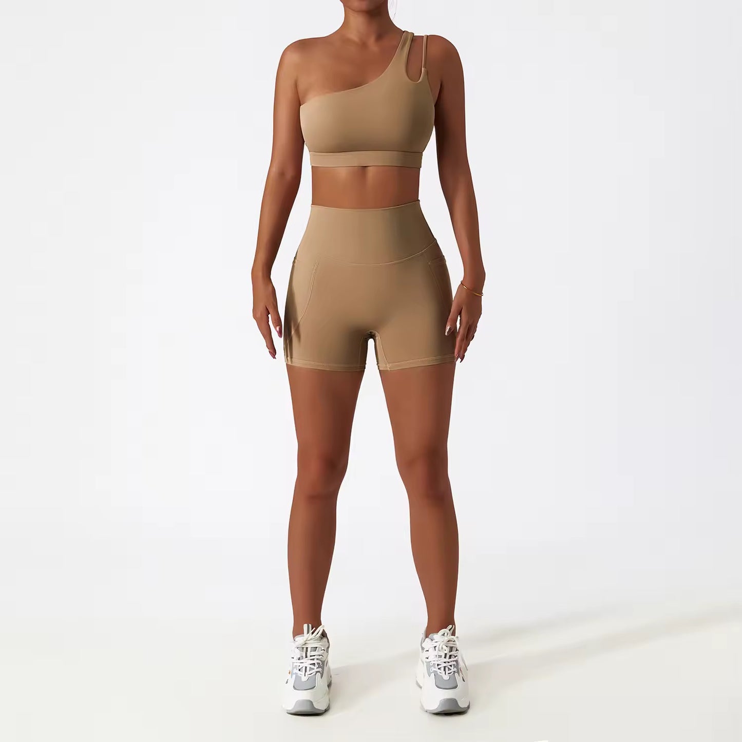 Leggings + Shorts + Sports Bra