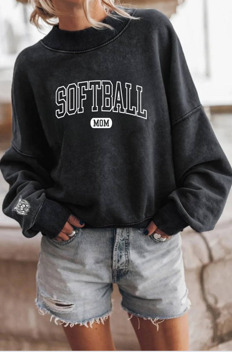 Preorder - WB Wildcats Softball Mom Crew Neck