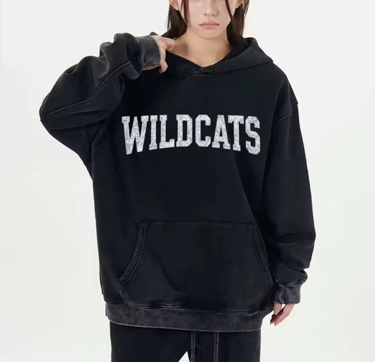 WB Wildcats American Flag Oversized Hoodie