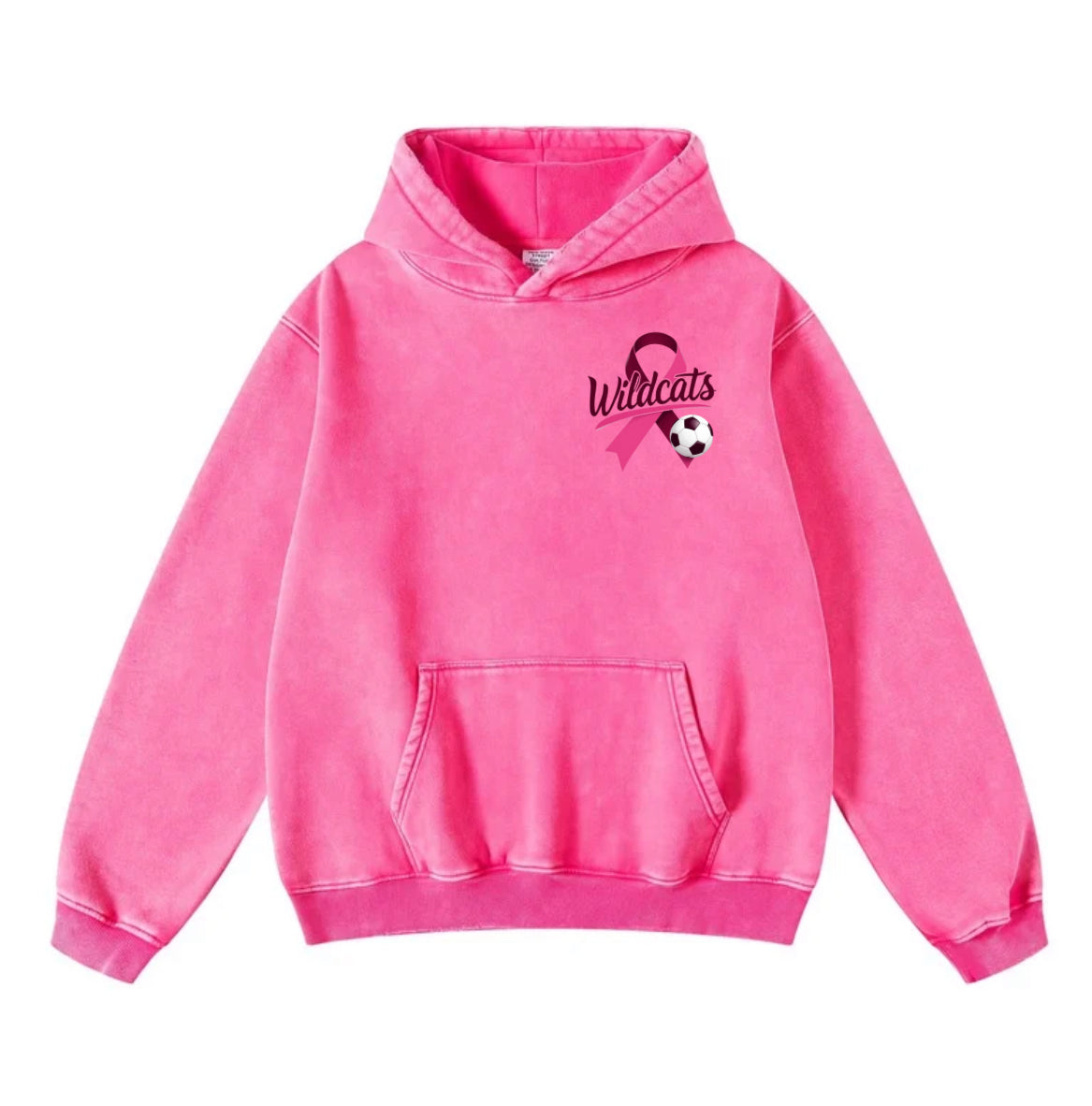 WB Wildcats Hoodie - Breast Cancer Logo