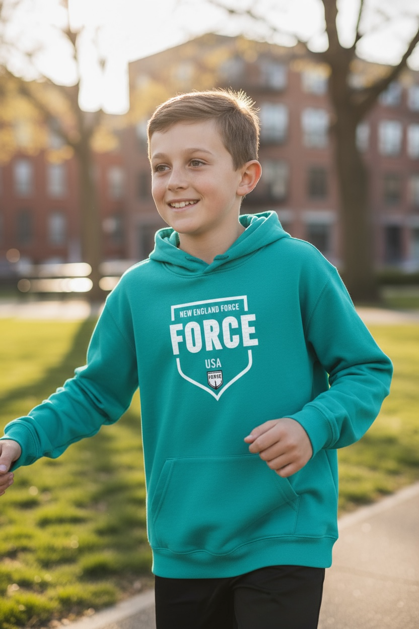 Preorder - New England Force Teal Hoodie