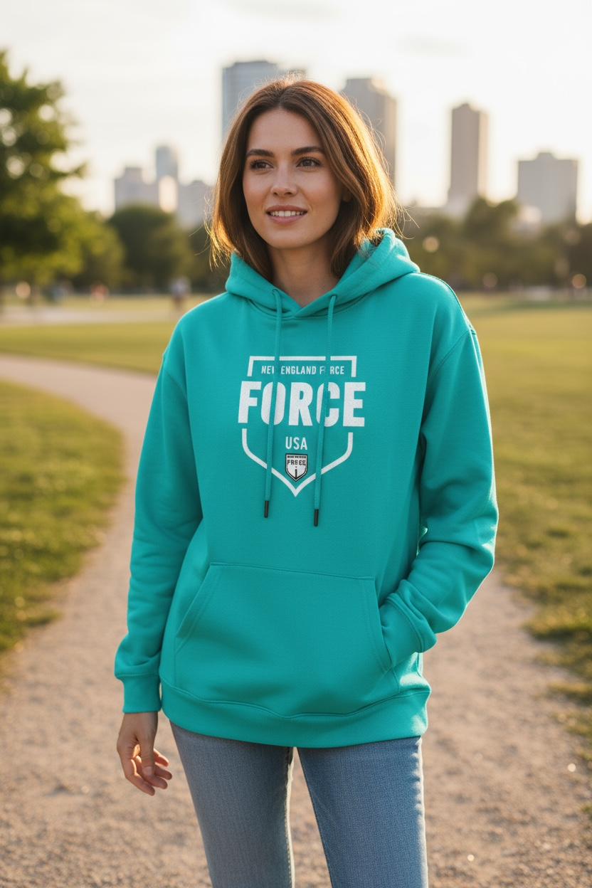 Preorder - New England Force Teal Hoodie