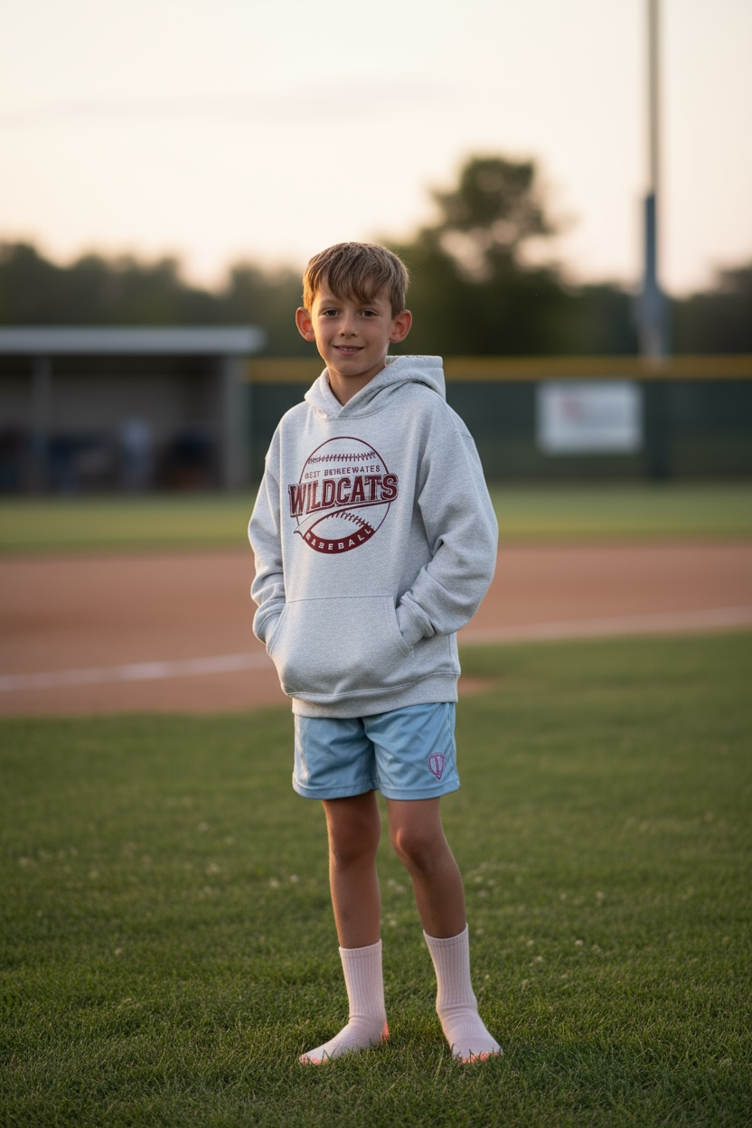 Preorder - WB Baseball Grey Hoodie