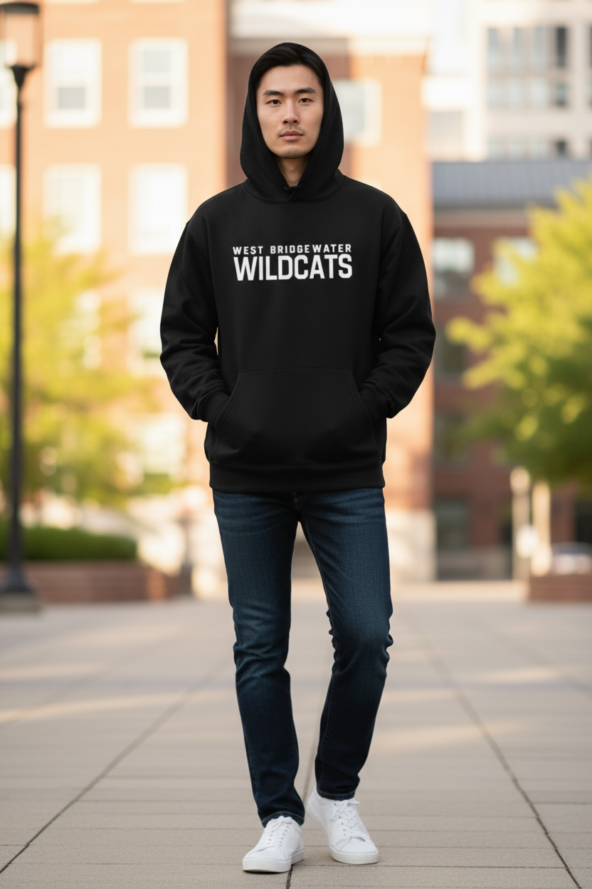 WB Wildcats - American Flag Logo Black Hoodie