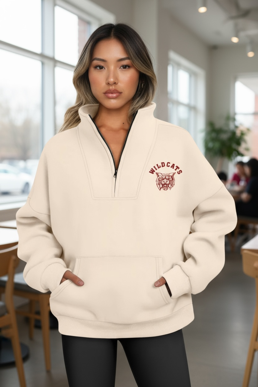 Wildcats Half Zipper Sweatshirt