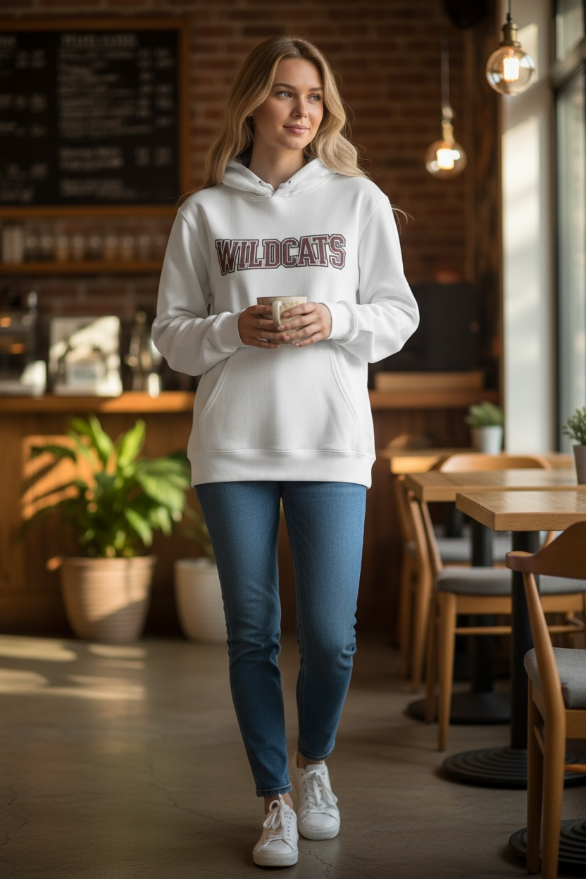 Preorder - Wildcats Embroidered Shimmer Logo