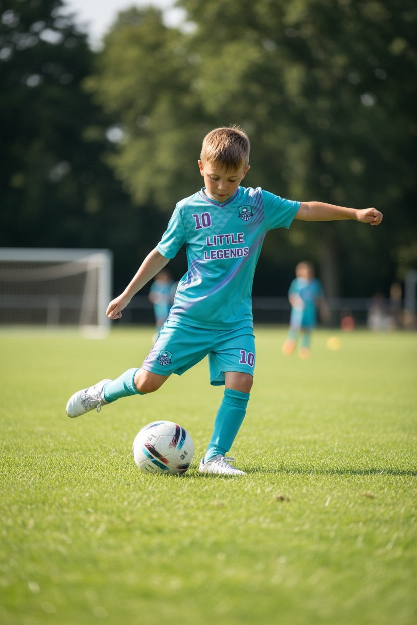 Custom Little Legends Soccer Kit — Teal Away
