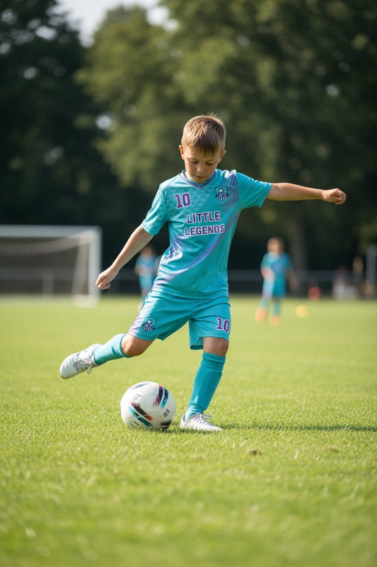 Custom Little Legends Soccer Kit — Teal Away