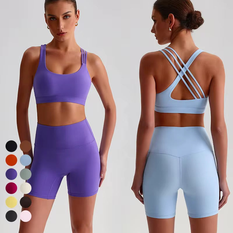 Women’s Sports Bra + Shorts Set