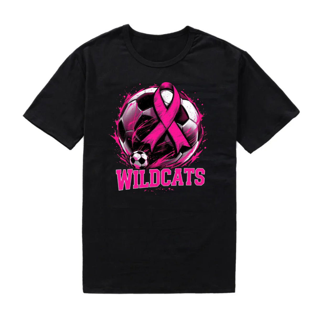 WB Wildcats T-Shirt - Breast Cancer Logo