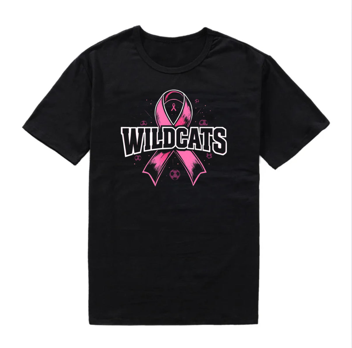 WB Wildcats T-Shirt - Breast Cancer Logo