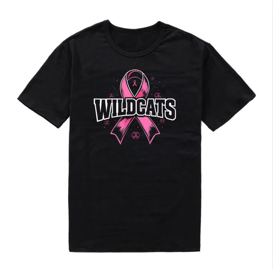 WB Wildcats T-Shirt - Breast Cancer Logo