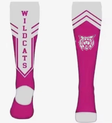 Pink Wildcats Socks