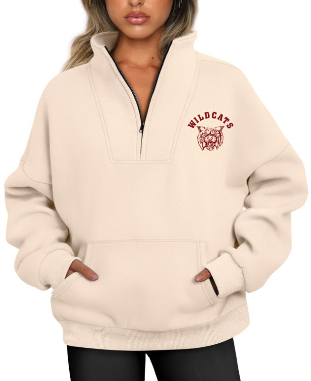 Wildcats Half Zipper Sweatshirt