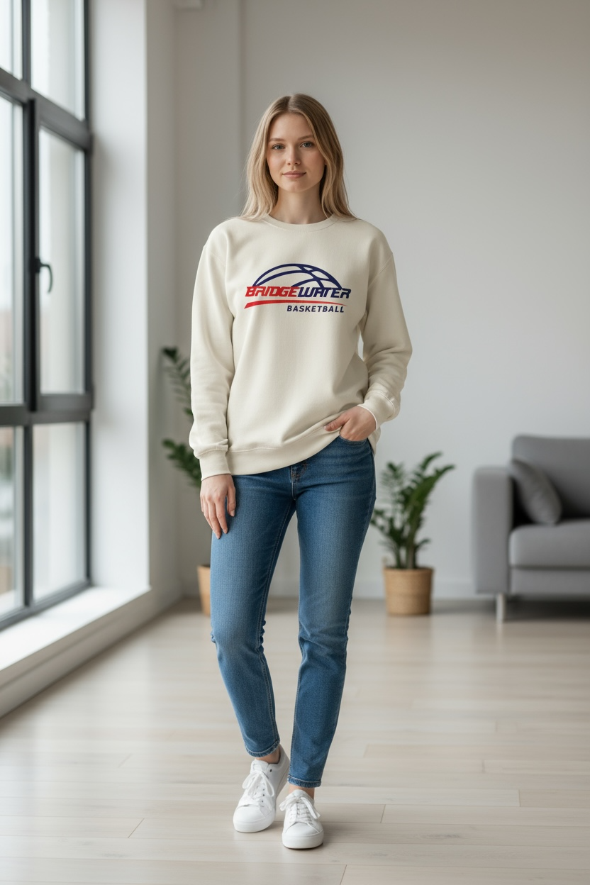 Bridgewater Basketball - Adult Crew Neck Sweatshirt