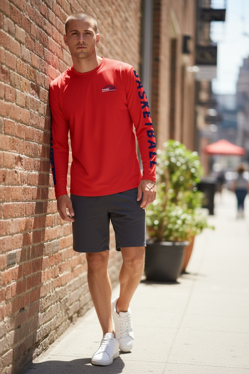 Bridgewater Basketball Adult Long Sleeve T-Shirt