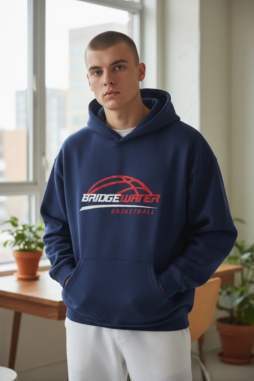 Preorder - Bridgewater Basketball - Adult Navy Hoodie