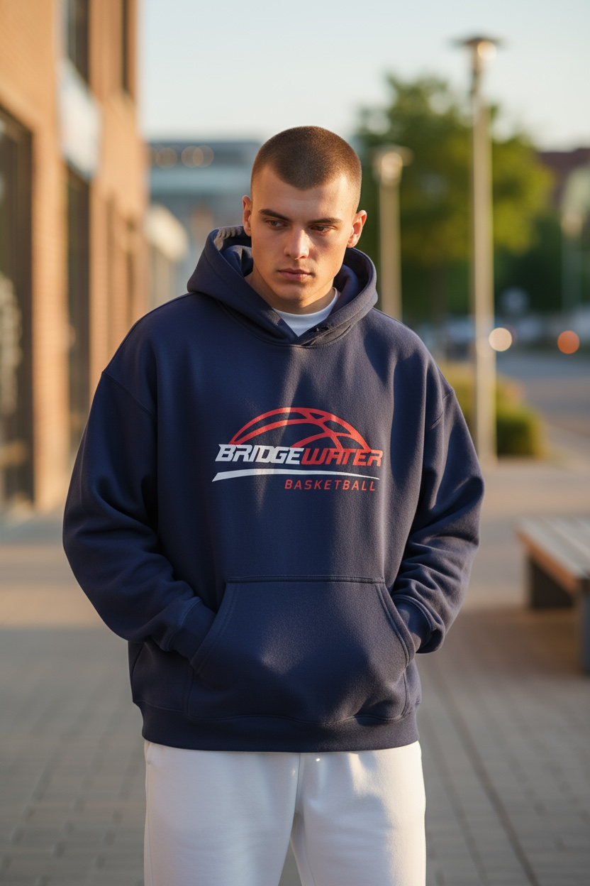 Preorder - Bridgewater Basketball - Adult Navy Hoodie