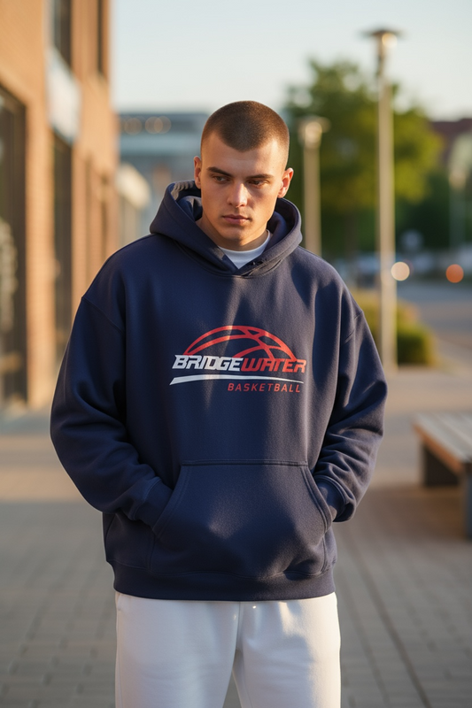 Preorder - Bridgewater Basketball - Adult Navy Hoodie