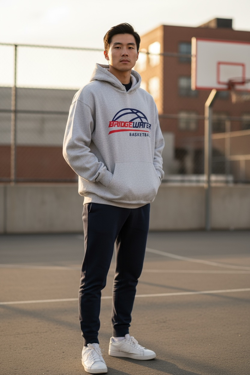 Preorder - Bridgewater Basketball Adult Gray Hoodie