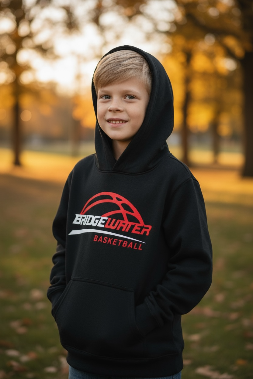 Preorder - Bridgewater Basketball Youth Black Hoodie