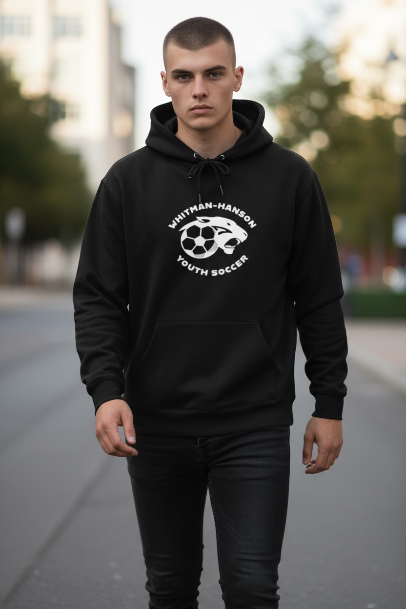Preorder - Whitman-Hanson Black Hoodie Printed Logo