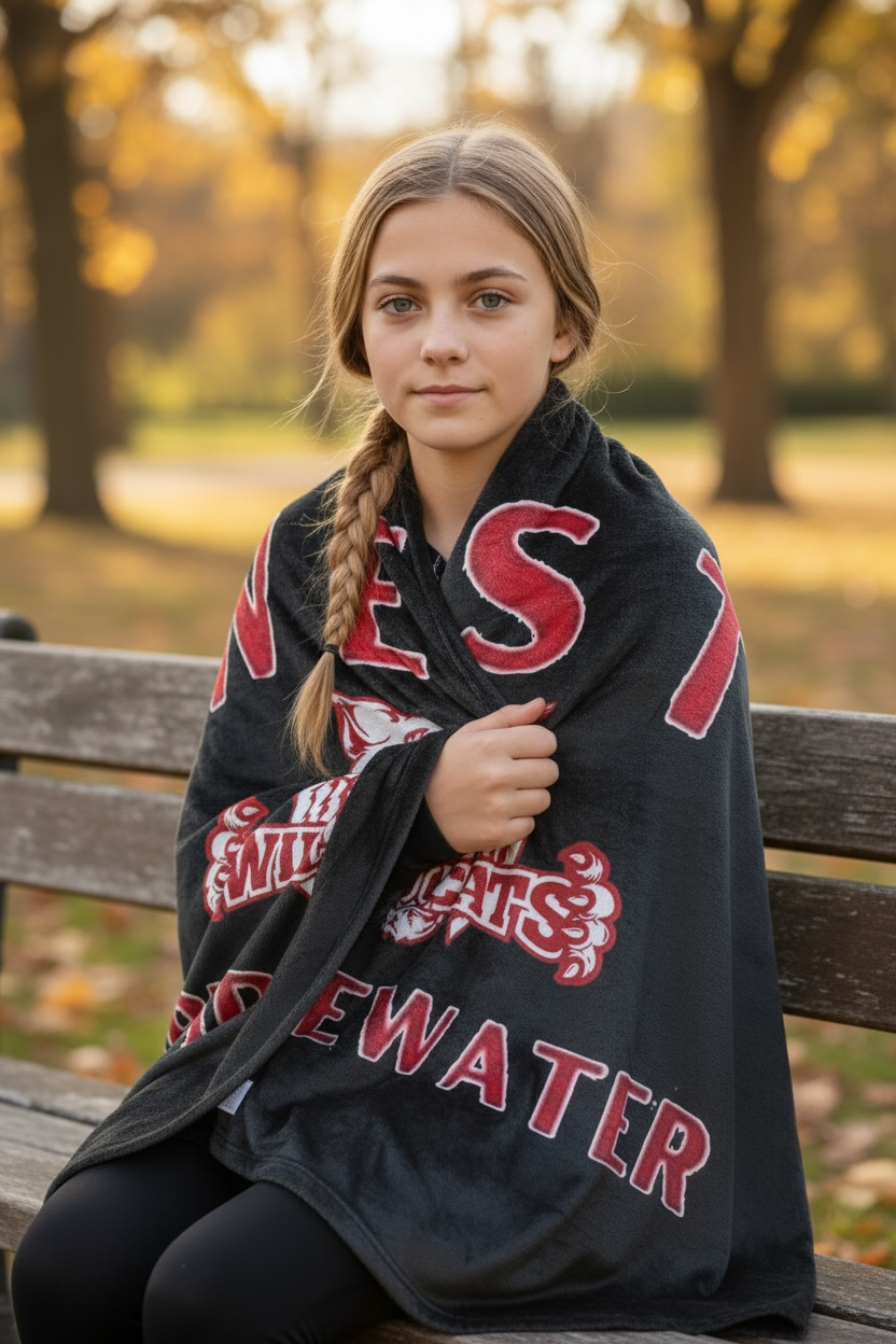 West Bridgewater Wildcats Blanket