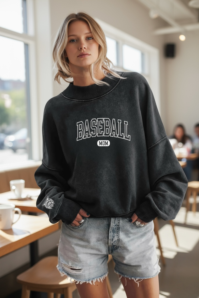 Preorder - WB Wildcats Baseball Mom Crew Neck