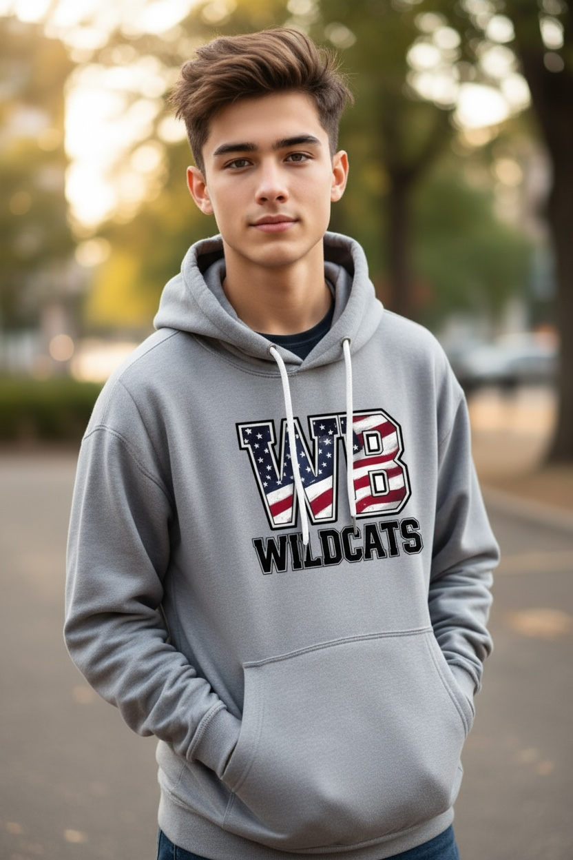 WB Wildcats - American Flag Logo