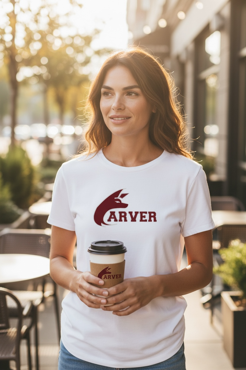 Carver Coyotes White T-Shirt